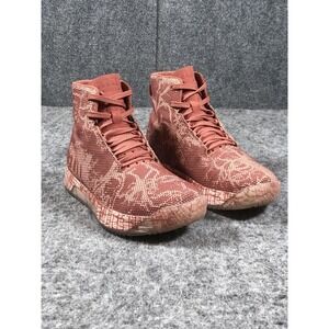 NOBULL High Top Trainer Shoes Mens 8.5 Red Camo Cross Training Gym Sneakers